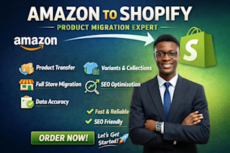 migrate amazon store to shopify product listing ecommerce data migration