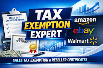 do amazon ebay walmart tax exemption sales tax reseller certificate seller id