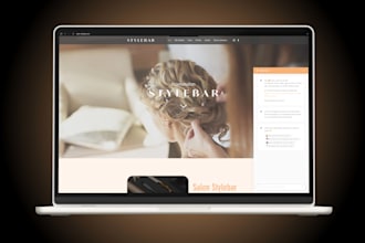 create a modern hair salon website with booking and ai chatbot