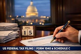 prepare your US federal income tax return and irs administrative filings