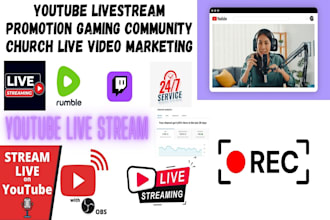promote youtube live stream video promotion video streaming live engagement