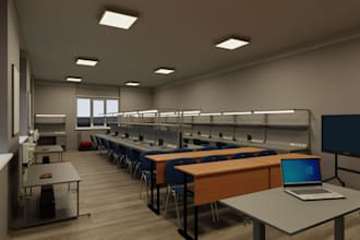 create realistic 3d visualization and design for your space