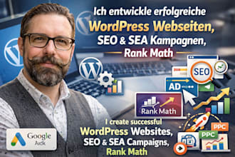 ich entwickle erfolgreiche wordpress webseiten, SEO und sea kampagnen