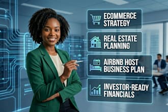 write a professional ecommerce, real estate, or airbnb business plan