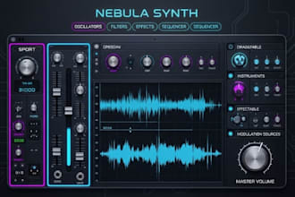 design a custom graphic user interface for vst audio plugins