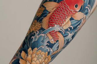 design a tattoo in japanese style