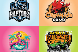 design a professional mascot logo with brand