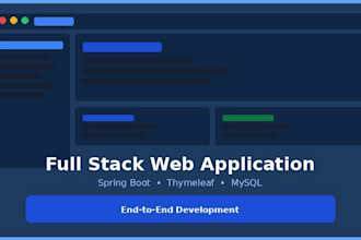 build a full stack web app with java spring boot and mysql