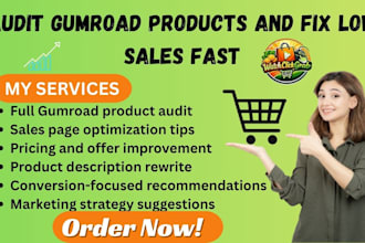 audit gumroad products and fix low sales fast
