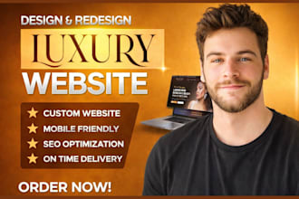 build, design a luxury wordpress website and website development
