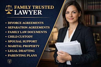 prepare divorce and child custody agreement legal documents fast