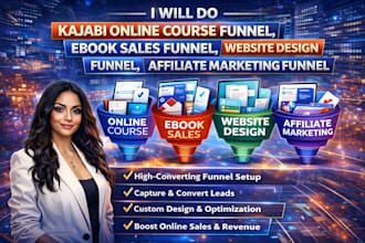 do kajabi online course funnel ebook sales funnel  website design funnel affilat