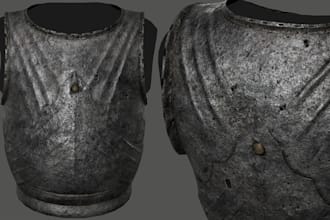 create realistic game ready 3d models for games
