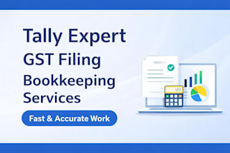 do tally data entry, bookkeeping and gst work accurately