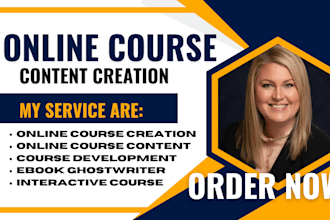create online course content, ai developer course, online course creation