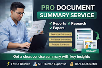 summarize reports into clear executive insights