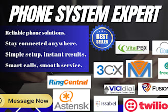 install voip server, vicidial, fusionpbx, magnusbilling, and twilio integration