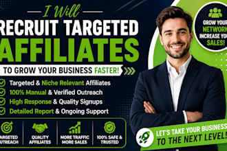 grow your affiliate program with real affiliate recruitment