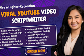 write viral youtube marketing video script, short social media ads script