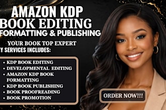 kdp book editing book formatting for kindle paperback for amazon book publishing