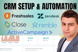 freshsales zendesk close CRM salesforce nimble activecampaign zapier automation