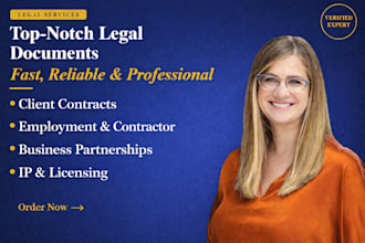 draft legal contracts, agreements and documents