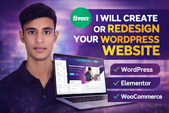 design or redesign a wordpress website