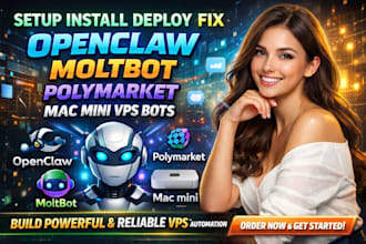 setup install deploy fix openclaw moltbot open claw polymarket mac mini vps bot