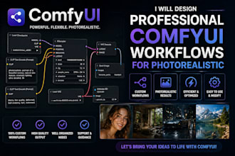 design professional comfyui workflows for photorealistic
