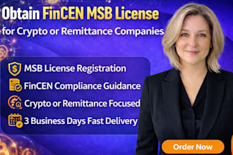 obtain fincen msb license for crypto or remittance companies