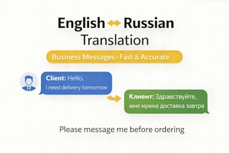 translate and write business messages