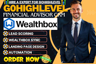 setup gohighlevel financial advisor CRM hubspot wealthbox lead scoring workflow