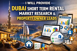 provide dubai short term rental market research and property owner leads