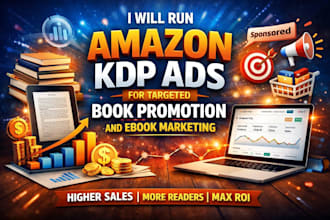 run targeted amazon KDP ads for book promotion, ebook marketing using amazon KDP