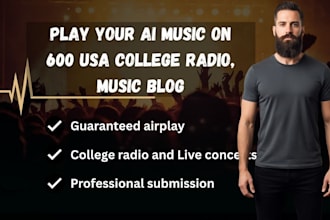 promote your ai music to 600 USA college radio stations