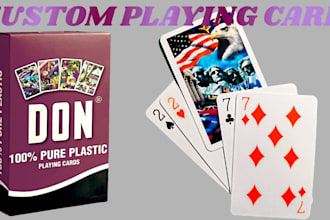 design playing card 54 poker card deck mockup card box rulebook game art playmat