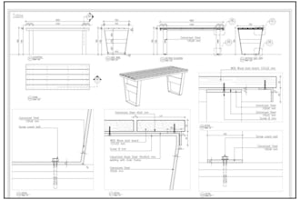 design woodworking carpentry furniture and millwork shop drawing
