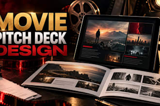 design professional TV series bible, film presentation and movie pitch deck