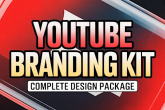 design a professional youtube branding kit, and thumbnails