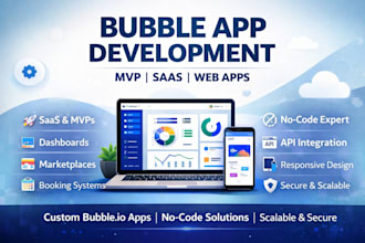 create bubble web app bubble mvp app bubble io saas app bubble developer