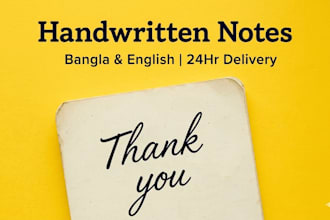 write nead  and clean handwritten notes in bangla and english