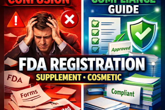 provide fda registration and compliance guidance for supplements and cosmetics