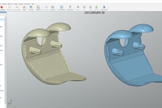 convert stl to step, reverse engineer parts and  editable 3d cad for 3d printing
