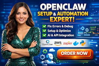 do expert openclaw setup, open claw installation fix and optimize openclaw setup