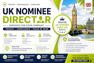 provide trusted UK nominee director service for company