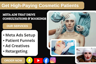 help cosmetic surgery clinics get high paying patients with meta ads