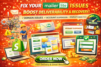 fix mailerrlite domain authentication errors account suspension popup form issue
