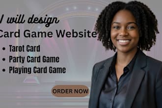 design card game website tarot playing card, pokemon website for game or brand
