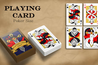 draw playing cards, poker cards, and board game designs
