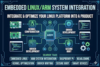 develop and optimize embedded linux systems on arm boards